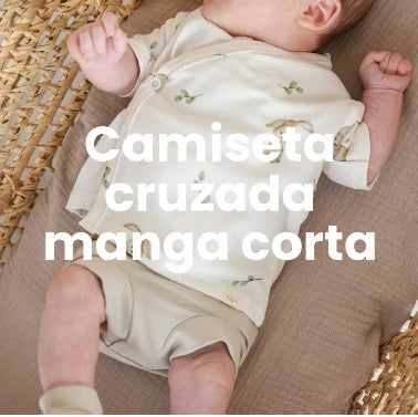 Camiseta cruzada manga corta