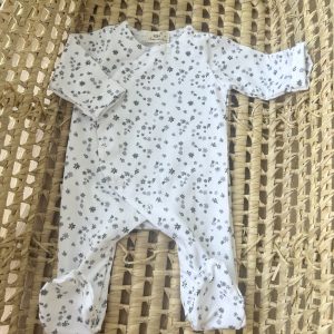 Pelele Flor Gris Prematuro