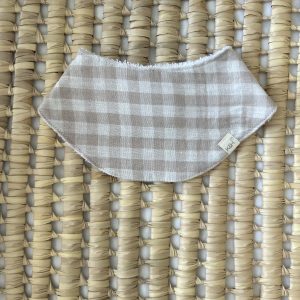 Babero bandana Muselina Vichy Sand
