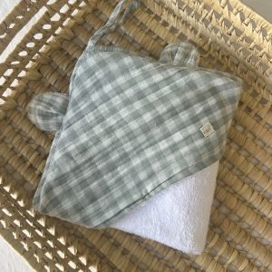 Capa de baño bebé Muselina Vichy Mint