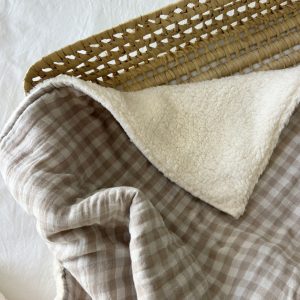 Manta Muselina Vichy Sand