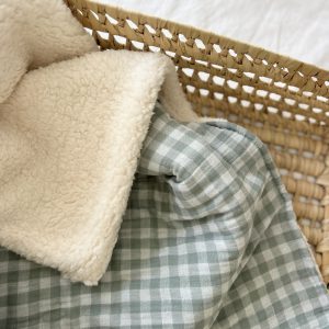 Manta Muselina Vichy Mint