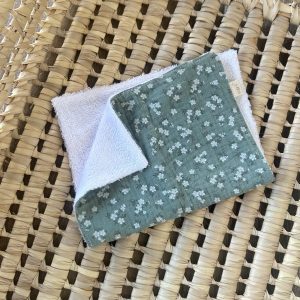 Protector Babitas Muselina Flor Verde